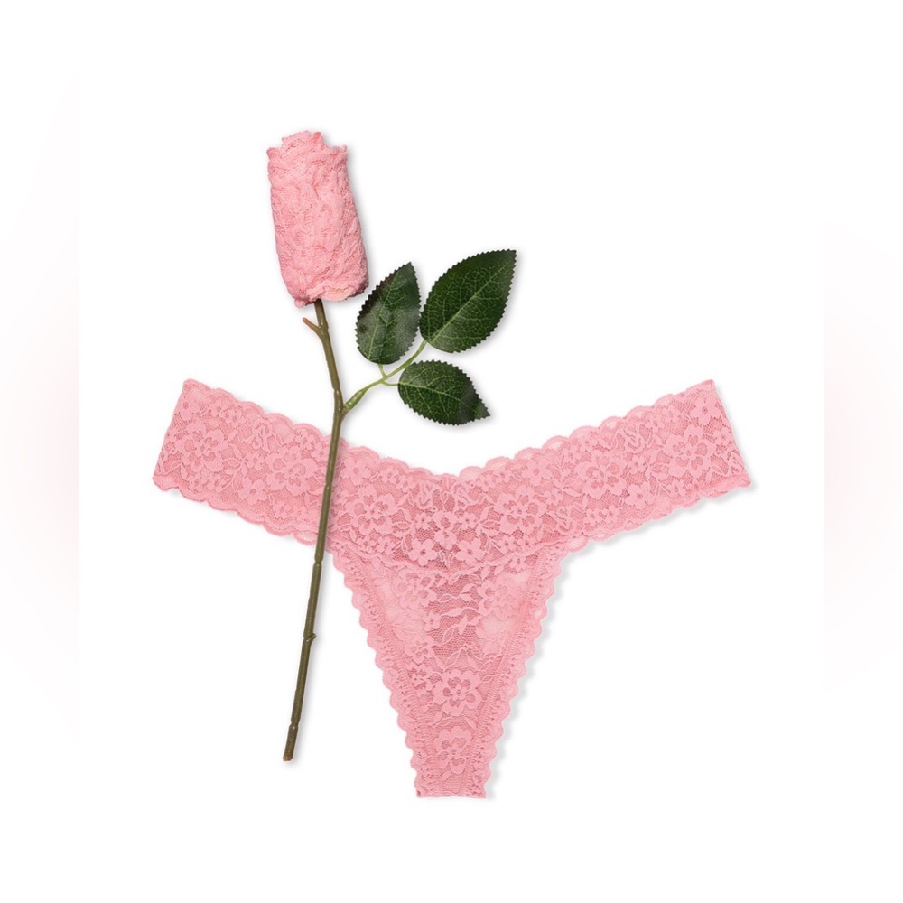 VICTORIAS SECRET LIMITED EDITION LACIE ROSE VALENTINE THONG PANTY